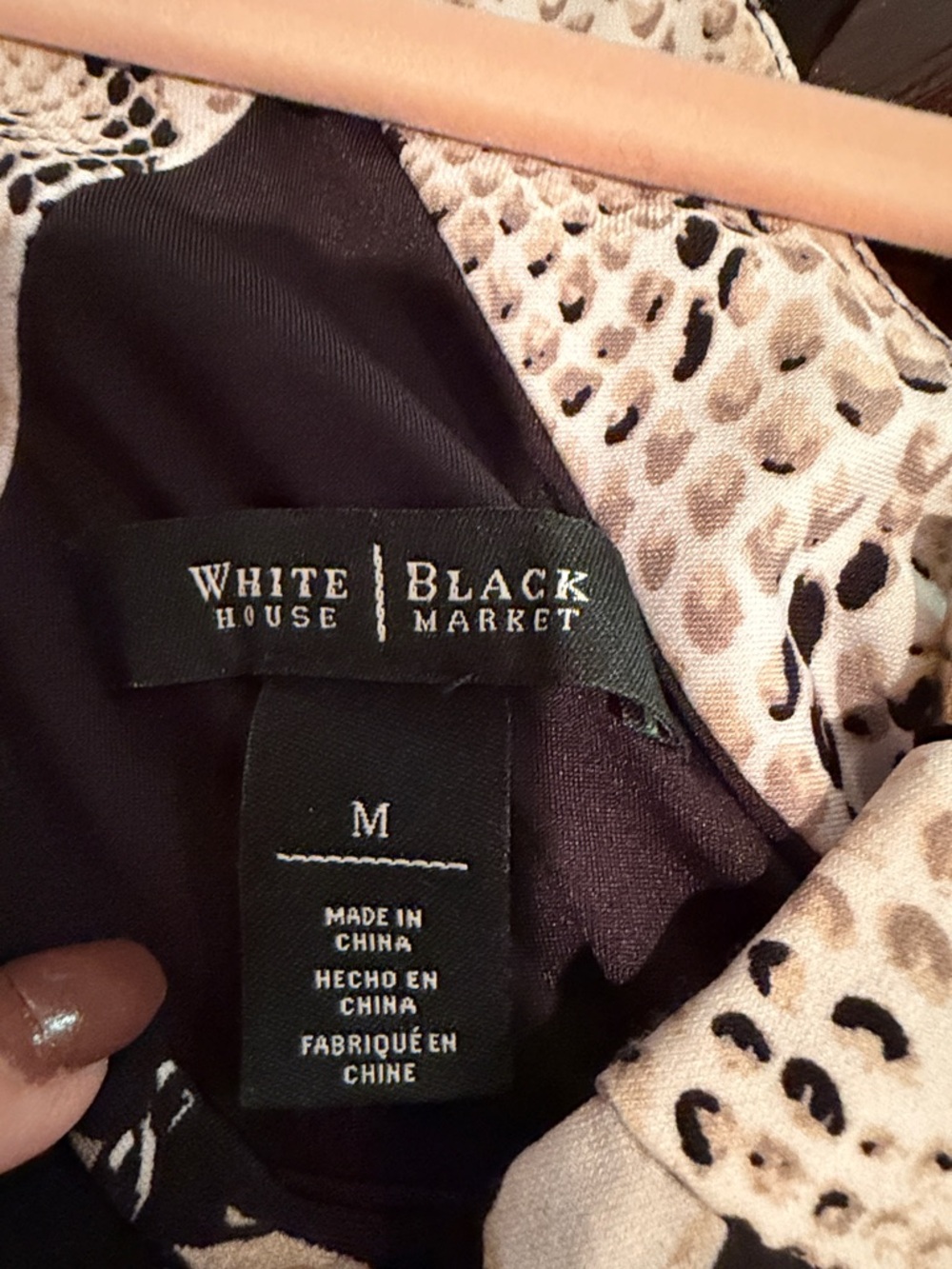 WHITE HOUSE BLACK MARKET  Black & White Floral Halter dress - Picture 2 of 4